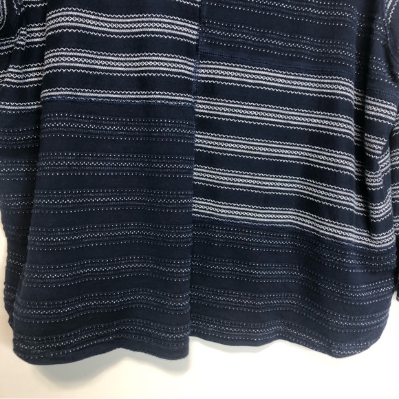 Chaps Cotton Boatneck Striped Long Sleeve Top, size 1X - Picture 6 of 13